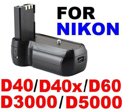 NEW BATTERY GRIP FOR NIKON D40 D40X D60 D3000 D5000 EN-EL9 (BP-D60)