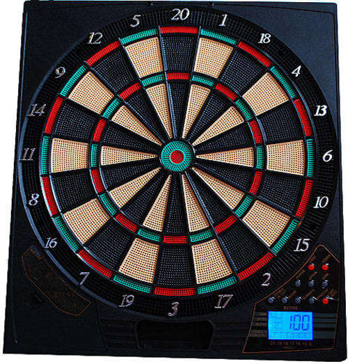 Electronic dartboard - Electronic scanning and Sound, 8 Players, 18 Games, 65 Level variations!