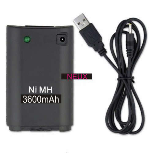 XBox 360 Rechargeable Battery Pack 3600mAh - Black