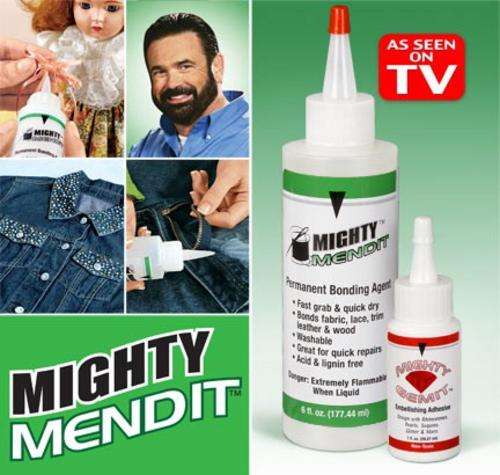 Mighty Mendit - the fast easy way to mend, hem and wear it again!
