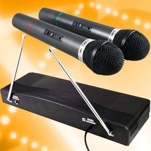Brand New 2 Channels Wireless Microphone Karaoke System