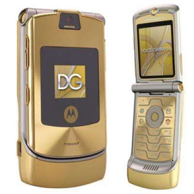 Motorola RAZR V3i D&G Gold Cell Phone