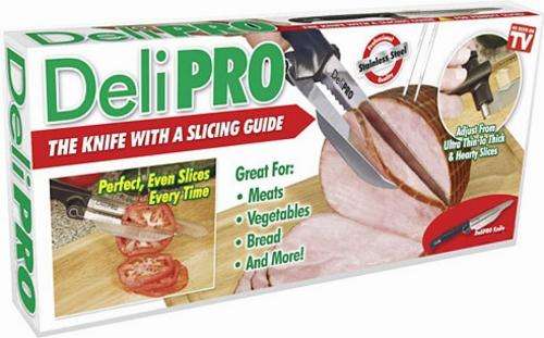 DeliPro, The Knife With A Slicing Guide. Perfect slices every time