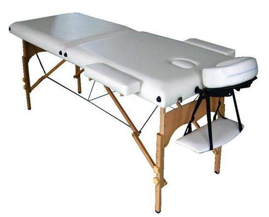 Massage Table Bed (2 section) High quality (White/Maroon/Blue)