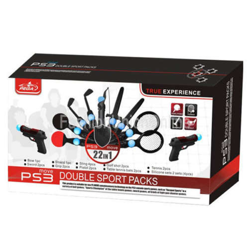 22in1 Double Sport Pack For PS3 Move Motion Control Sport Game (Playstation 3)