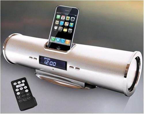 iMusic Portable Multi-Functional Dock Speaker System, iPod Dock, FM Radio, Alarm Clock, MP3, MP4