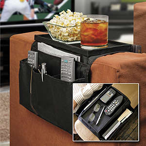 6 Pocket Sofa, Couch Arm Rest Organizer with Table-Top