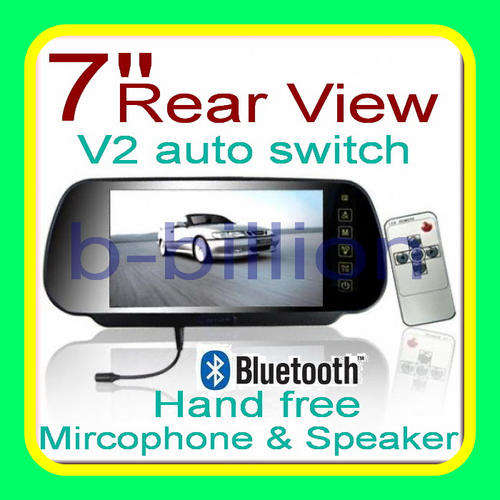 7" TFT Color LCD Car Reverse RearView Color Monitor w/ FM, MP5, Video player, Camera