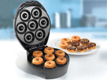 Non-stick  Doughnut / Donut Maker , makes 7 doughnuts at a time