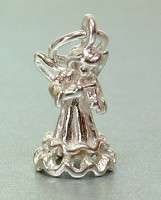 STERLING SILVER ANGEL PLAYING THE VIOLIN CHARM