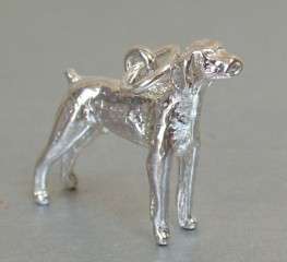 STERLING SILVER RETREIVER DOG CHARM