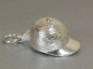 STERLING SILVER OPENING HORSE RIDER'S CAP CHARM