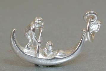 STERLING SILVER VENETIAN GONDOLA CHARM
