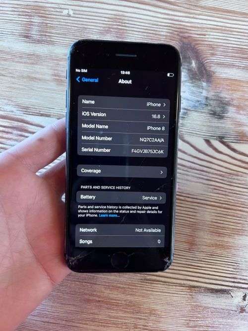iPhone 8 256GB Cracked Screen - Works Perfect