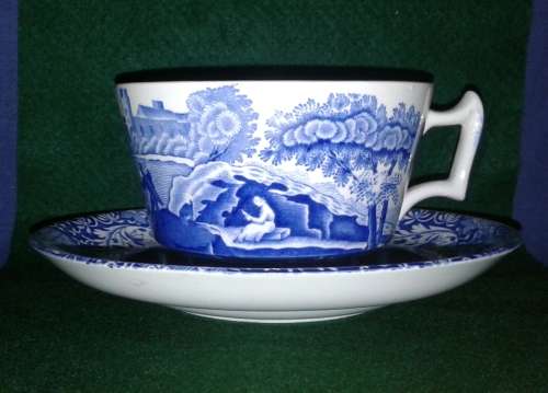 Spode Blue Italian Breakfast Cup and Saucer