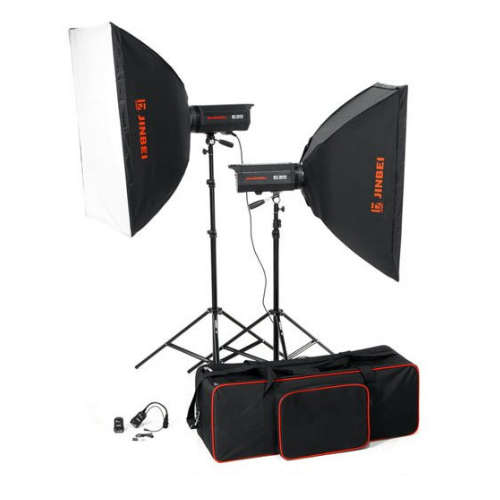 Jinbei Spark 400 2 Head Studio Kit (300W) - FREE GIFT