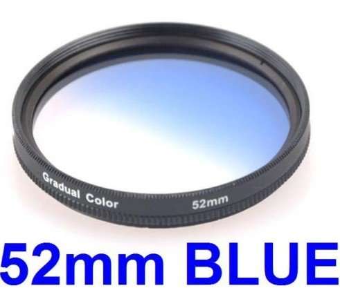 52 mm Graduated Blue Filter for 52mm lens