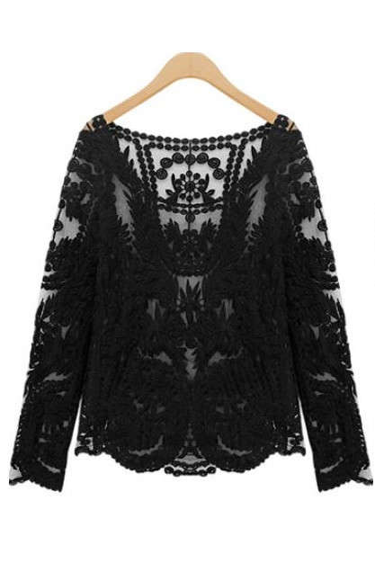**FREE DELIVERY: Beautiful Embroidered Lace Top**