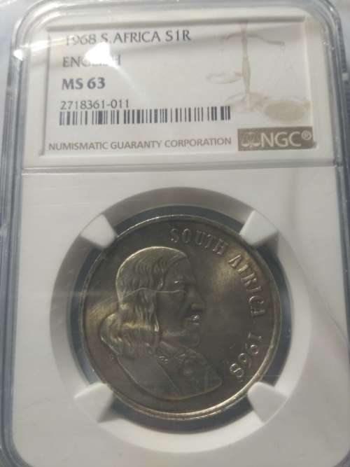 1968 English Uncirculated R1 MS63 NGC. Silver