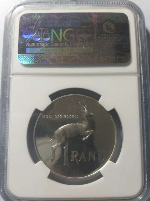 1971 PF64 Cameo Silver R1 graded by NGC.