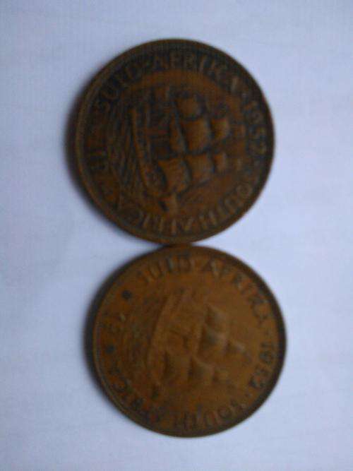 2 x 1942 pennies for sale R1 Auction 1D