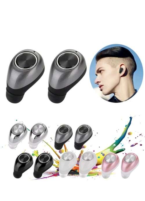 "LOCAL STOCK" New style Bluetooth twin wireless earbuds headphones (WHITE)