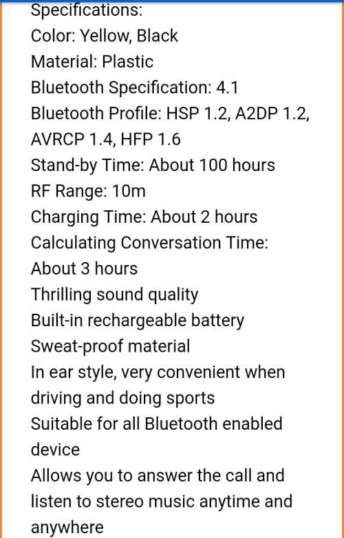"LOCAL STOCK" Bluetooth earphones with carry case (white)