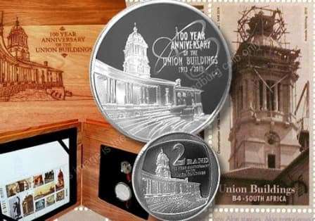 2013 UNION BUILDING ANNV SET : NICKEL R2 PRF & SILVER R2 PRF & STAMPS!! (Sealed - direct from mint)