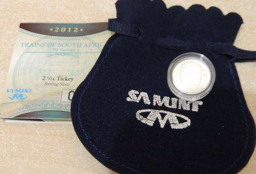 *#* 2012 SA Silver 2 1/2c Tickey Gautrain Mintage 1000*#*