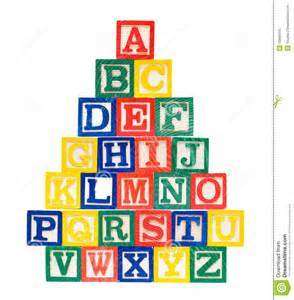 27 Piece wooden alphabet blocks