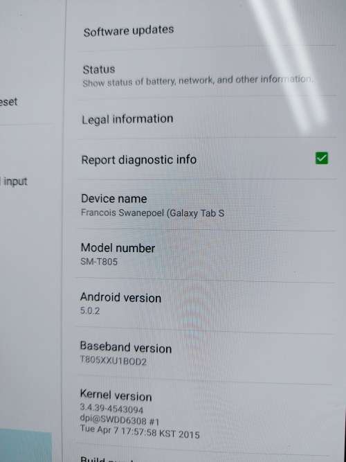 Samsung Galaxy Tab S 3G + Wifi