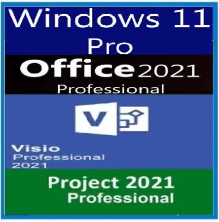 Windows 11 Pro + Office 2021| Project Pro 2021| Visio Pro 2021