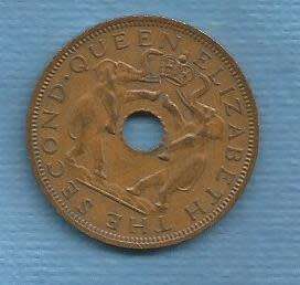 Rhodesia and Nyasaland, 1963 , One Penny Coin, View scans