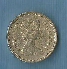 Great Britain .1984 . One Pound Coin .  R 248.00 View scans