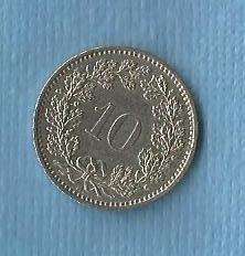 Confoederatio Helvetica (Switzerland).1990.  10 Rappen Coin .  R 20.00 View scans