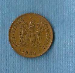 South  Africa. 1983,  1 Cent Coin   R12.00    View scans