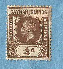 Cayman Islands. 1912/20. King George V.  1 Unused Stamp.   CV+/-  R 16.00 Viewscans