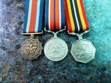 Set of 3 miniature medals - Border war era