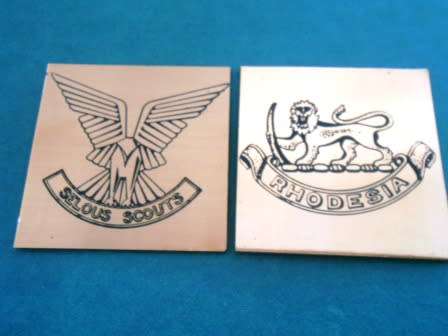 Rhodesian Pair of Coasters