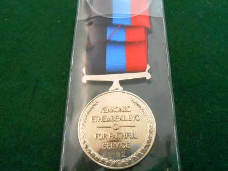 Transkei Faithful Service Medal - Full Size