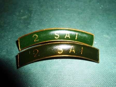 SADF 2 SAI Shoulder Titles
