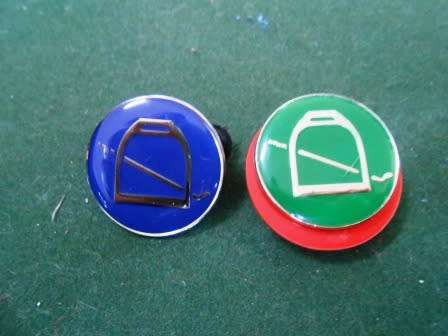 Pair of Equestrian Breast Badges *** Full Size ***
