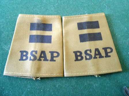 Rhodesian Bsap Shoulder Rank Insignia