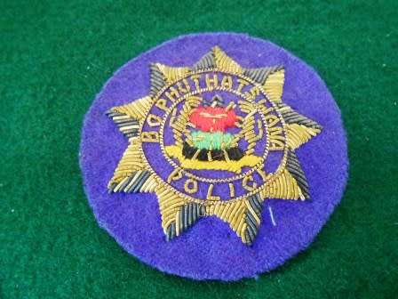 Boputhaswana Police Chaplain cap Badge *** Very Rare ***