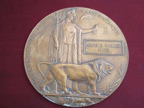 WWI Death Plaque