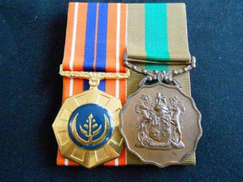 Pro Patria & Service medal Mounted