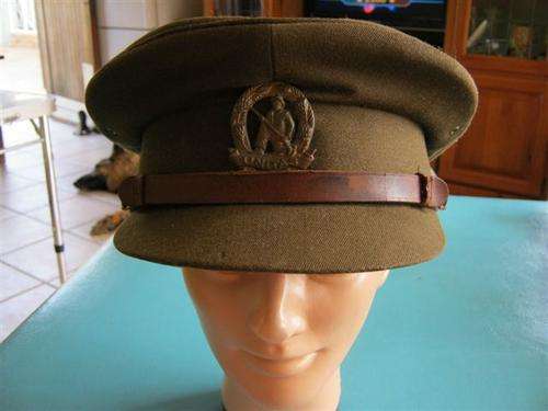 Commando Cap with early brass badge - dummy head not included