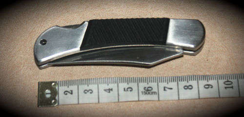 Stainless Steel Pocket Knife 150mm opened - Blade 65mm
