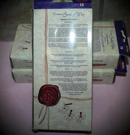 Traditional ROLFES Sealing Wax Post office Red in Box with 10 sticks