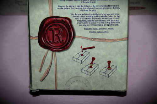 Traditional ROLFES Sealing Wax Post office Red in Box with 10 sticks